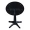 International Concepts Round 42 in Round Dual Drop Leaf Pedestal Table, 42.3 inH, Black, 42 W, 42 L, 42.3 in H, Wood K46-42DPT-27B-6B-2 - alternate 3